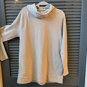 Gray Cowl Neck Tunic Sweatshirt-M